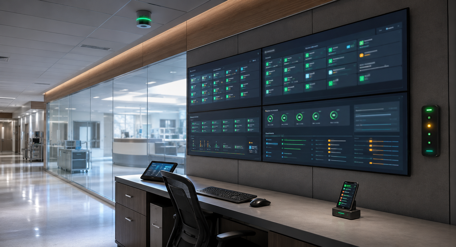 Hospital facility alert and notification system